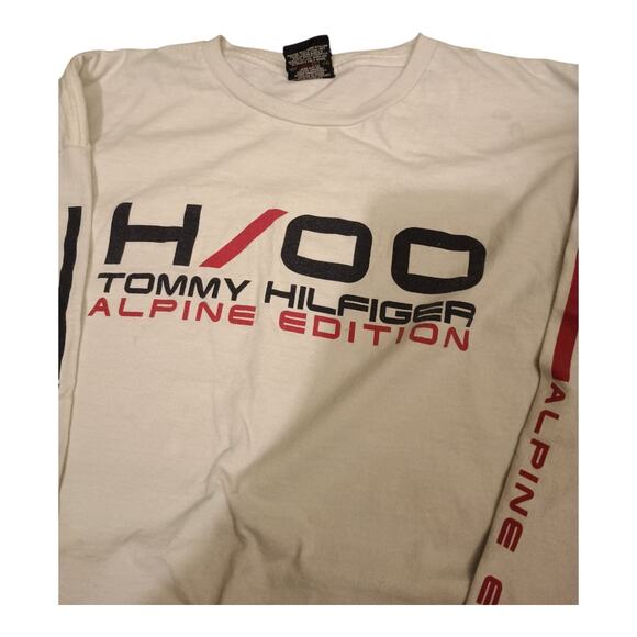 Tommy Hilfiger Alpine Vintage 90s Gear T Shirt Adult XXL White Long Sleeve Mens - Picture 6 of 11